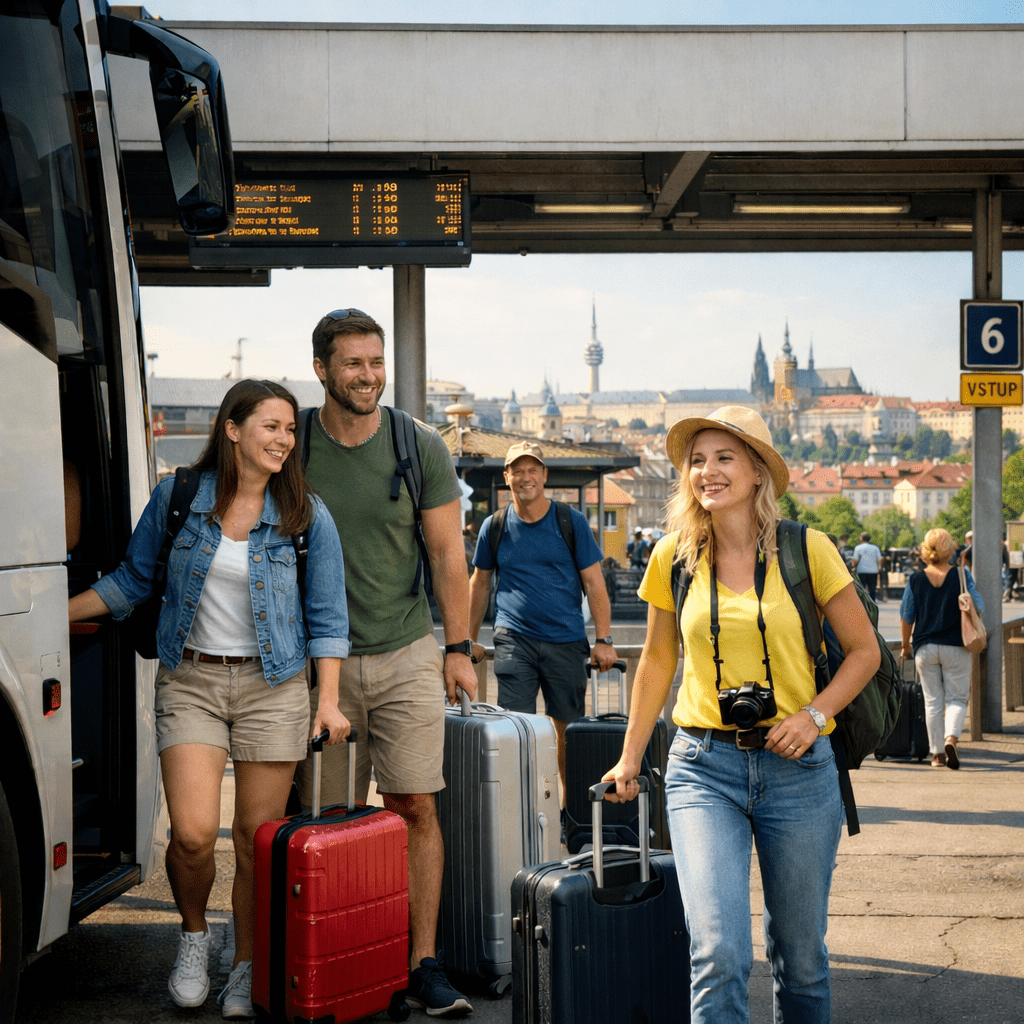 Bus Lotnisko Praga – Praga <font size="2">centrum</font>