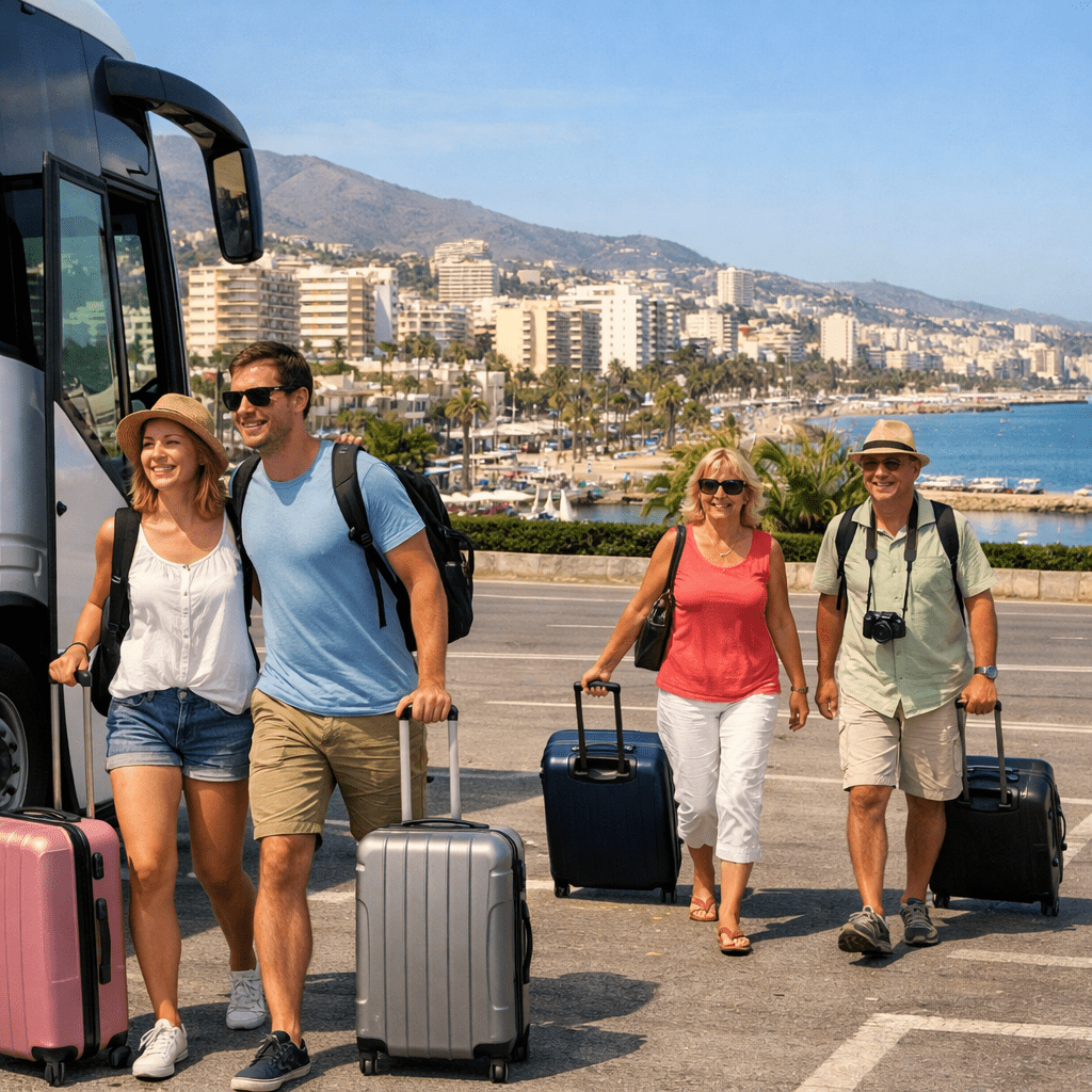 Bus Aeropuerto de Málaga – Benalmadena<font size="2"> (puerta a puerta) </font>