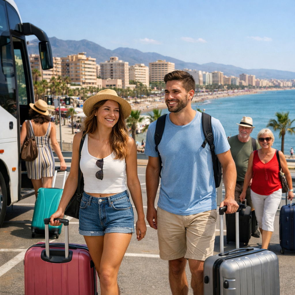 Bus Malaga Flughafen – Torremolinos <font size="2">(Tür zu Tür)</font>