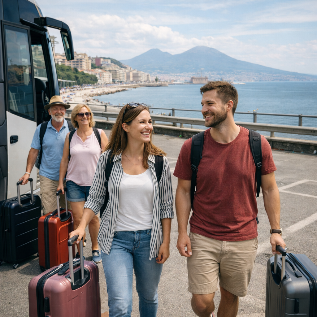 Bus Flughafen Fiumicino – Neapel